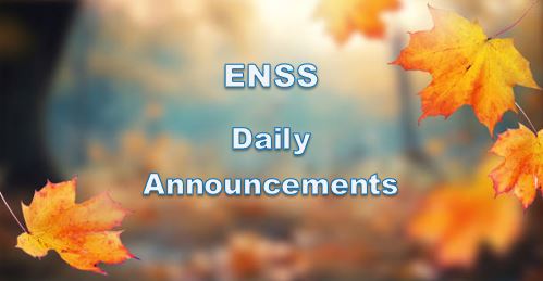 ENSS Daily Announcements - Mon Nov 4 2024