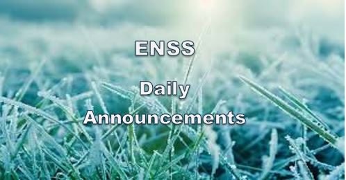 ENSS Daily Announcements - Mon Nov 18 2024